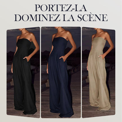 Jumpsuit sans manches avec poches