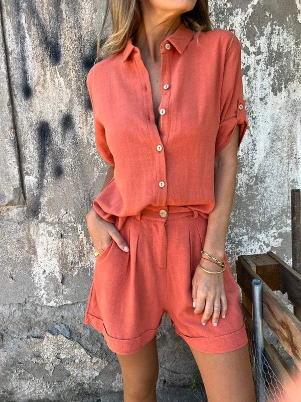 Ensemble Élégant En Lin